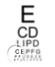 Low Vision Eye Chart